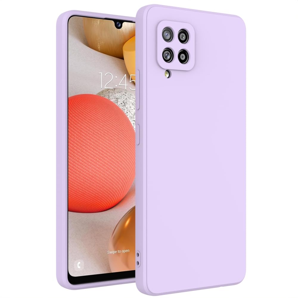 for Samsung Galaxy A42 Case Purple, Scratch Resistant with Soft Touch, Slim Thin Phone Cover for Samsung Galaxy A42