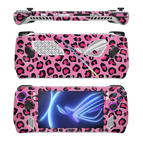 Image of MightySkins Skin Compatible with Asus ROG Ally - Pink Leopard | Protective, Durable, and Unique Vinyl Decal wrap Cover | Easy to Apply, Remove, and Change Styles