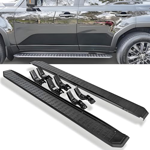 Estribos laterales texturizados para Toyota Land Cruiser 2024-2025