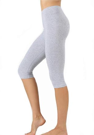 Zenana Premium Cotton Regular and Plus Size 15 INCH Capri Leggings