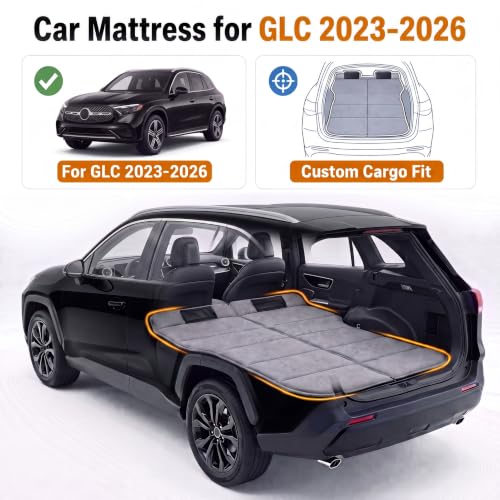 Image of Car Mattress for GLC 2023-2026, Upgraded Non-Inflatable Thickened Foam SUV Car Camping Mattress, Foldable Trunk Sleeping Pad Car Bed Mattress for Road Trips Camping Travel