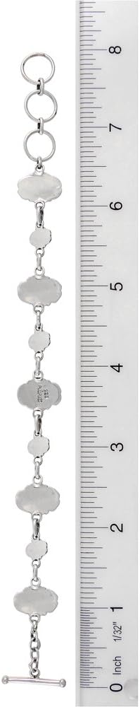 Turquoise Link Bracelet Sterling Silver 925 Genuine Gemstones & Gemstones