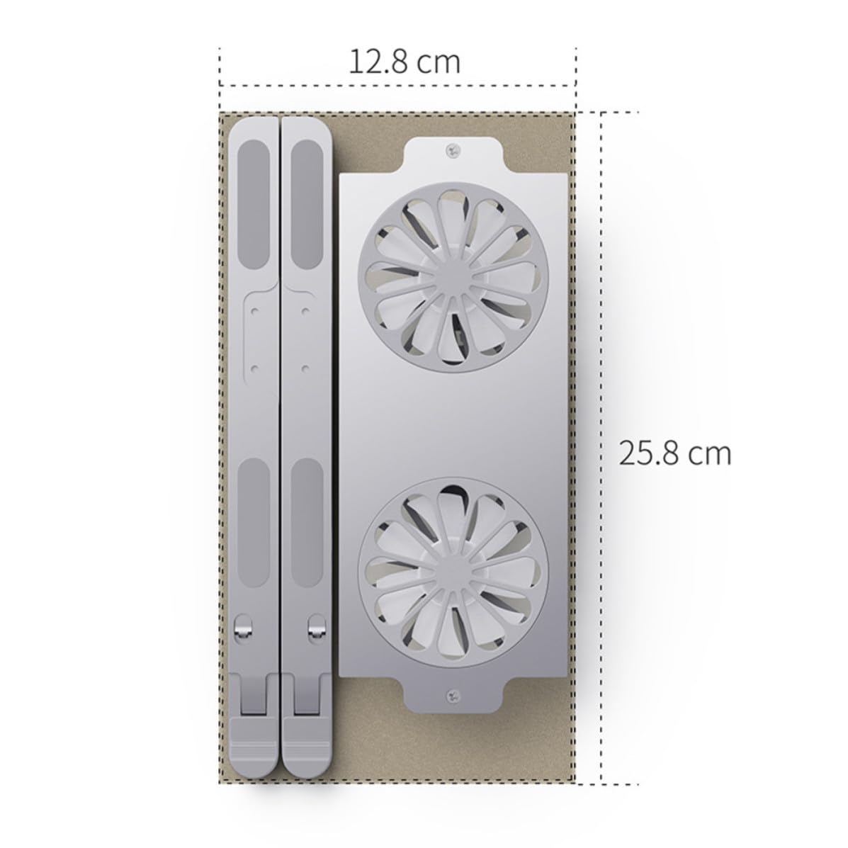 VALICLUD Enfriador de Portátil Ajustable de Aleación de Aluminio Ventilador LED y Conexión Directa para Disipación de Calor, Soporte Seguro para Juegos y Trabajo