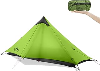 Night Cat 1 Mann Zelt Ultraleicht: Wasserdicht Zelt für Fahrradtour Kleines Packmaß Trekking Camping