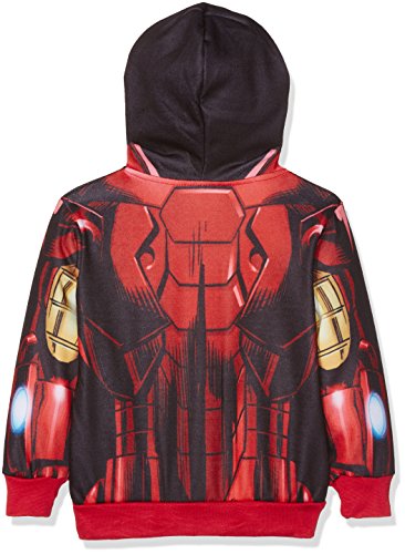 Marvel DQE1459, Sudadera con Capucha Para Niños, Multicolor (Rouge), 5-6 Años