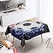 Enhome Nappe Rectangulaires Nappe de Table, 3D Football Sport Imperméable Anti Taches Lavable Nappes pour Décoration de Table Cuisine Picnic Jardin Party (Bleu,100x140cm)