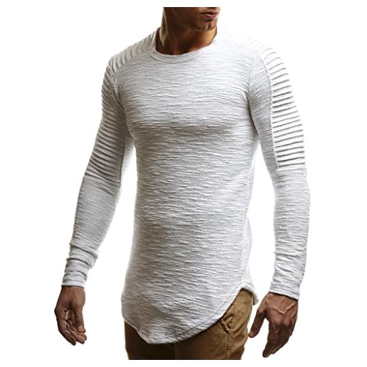 Leif Nelson herr pullover rund hals urringning svart herr långärmad tunn Pulli sweatshirt långärmad tröja Crew Neck pojkar huvtröja t-shirt lång ärm Oversize LN6326