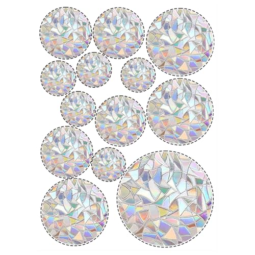 39 piezas de pegatinas de prisma para ventana vinilo translucido
