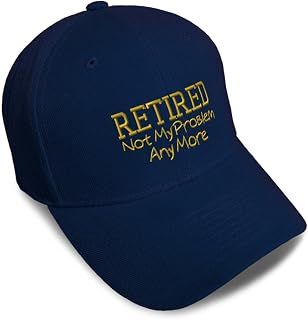 Baseball Caps for Men & Women Embroidered Retired Not My Problem B Embroidery Ladies & Men Baseball Hats
