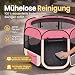 ALL PETS UNITED® Welpenauslauf 120cm Pink, Pop-Up Tierlaufstall Hunde