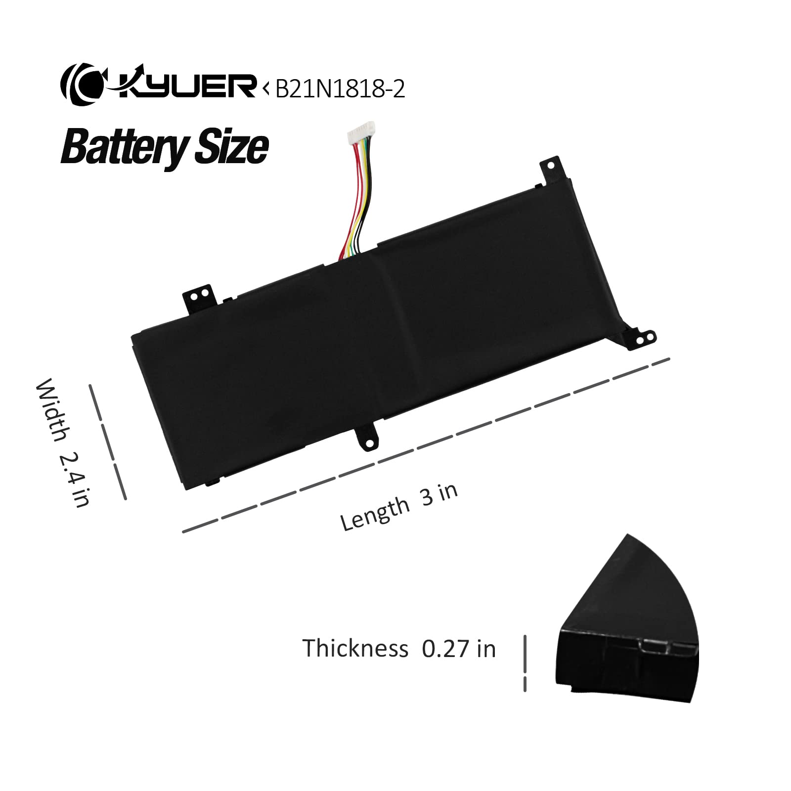 C21N1818-2 B21N1818-2 Batería para ASUS VivoBook 14 F412DA F412FJ F412FL F412UA A412DA A412FA A412FL A412FJ A412UA X412DA X412FA X412FJ X412FL X412UA X412UB X412UF X412JA R424D R424DA R424F R424FA