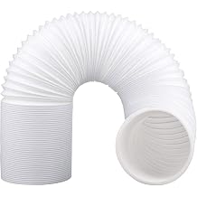 Portable Air Conditioner Hose, 5.9 Inch Diameter 80 Inch Length AC Exhaust Vent Flexible Hose, Anti-Clockwise Thread Air Conditioner Parts Compatible with LG, Delonghi and More