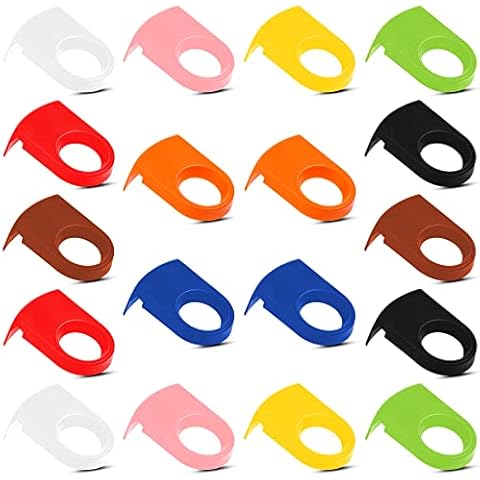 36 Stück Plastik Flaschen Halter Clip Margarita Halter Flasche ABS Getränke Clip Bier Halter Zubehör Flaschen Schnallen Halter Mehrfarbige Cocktail Schnaps für Bier Glas Wein 9 Farben Cover