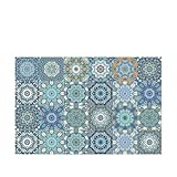 🌸IMPERMÉABLE À L'HUILE ET RÉSISTANT À LA CHALEUR : Peinture imprimée HD, aux couleurs vives, ne se décolore pas, ces autocollants en mosaïque sont idéaux pour une utilisation dans de nombreux domaines.REMARQUE: Gardez le mur sec et propre sans poussière avant de coller.