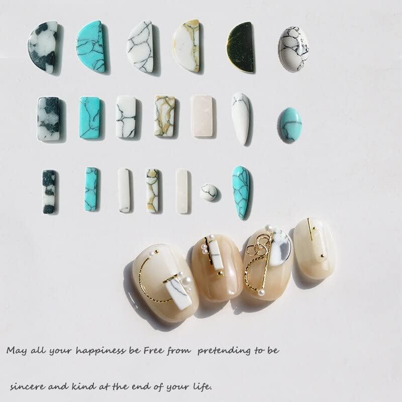 100PCS Glitter 3D Stone Nail Rhinestones Natural Studs for Nail Art Decoration Jewelry Japanese Style Nail Stones Gems - (Color: Random 100PCS)