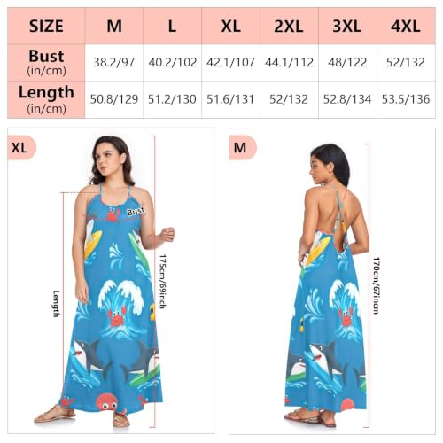 Vestido de tiburones con tirantes finos ideal para lucir un look fresco de playa en verano 6