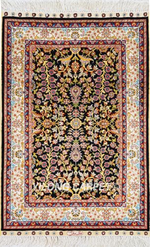 2x3ft Small Size Handmade Hand Knotted Silk Rugs Carpet