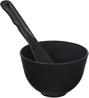 Silicone Facial Mixing Bowl Nonstick Beauty Tool Set | Reusable Bowl Spatulas Included | Hair Dye Makeup Cream Salon Home Travel Use