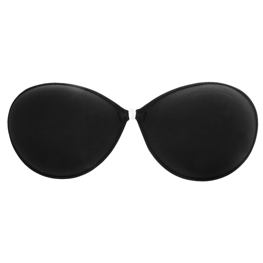 phenovo COMBR Silicone Adhesive Stick Push Up Strapless Invisible Backless Bras D Black-picture-17