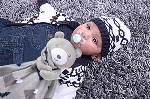 Miniatura 3 de Manta Snuggler de Minky con Animal para Niños, Bebés, Niños, Niñas, Manta de Seguridad Neutral de Género con Animal de Peluche (Oso de Nieve Amado