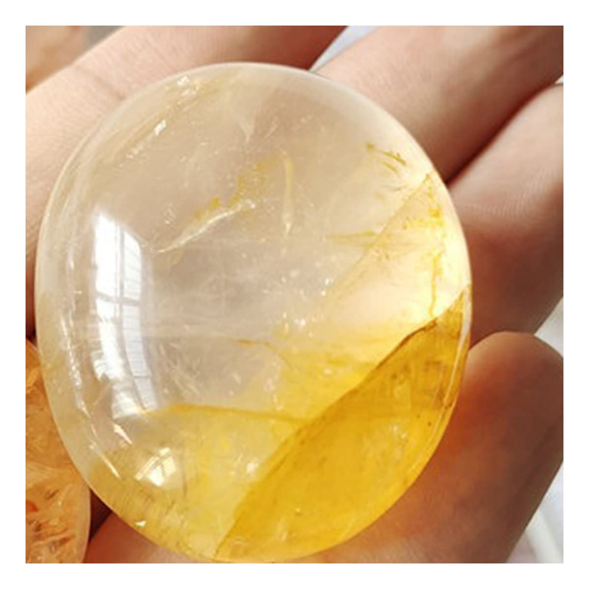 Decoración para el hogar con piedras de cristal naturales y cuarzo de fuego de palma
