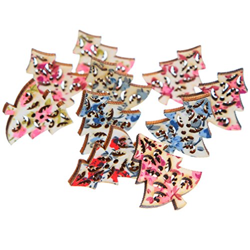 Souarts - Bottoni assortiti a forma di albero di