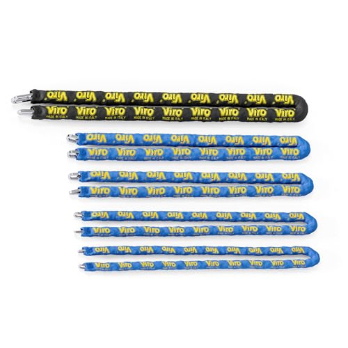 Viro Kette Halbquadrat E.13 L150M.IT.G.N. Made in Italy - Schwarz, Sechskant 13 mm, Kettenschloss