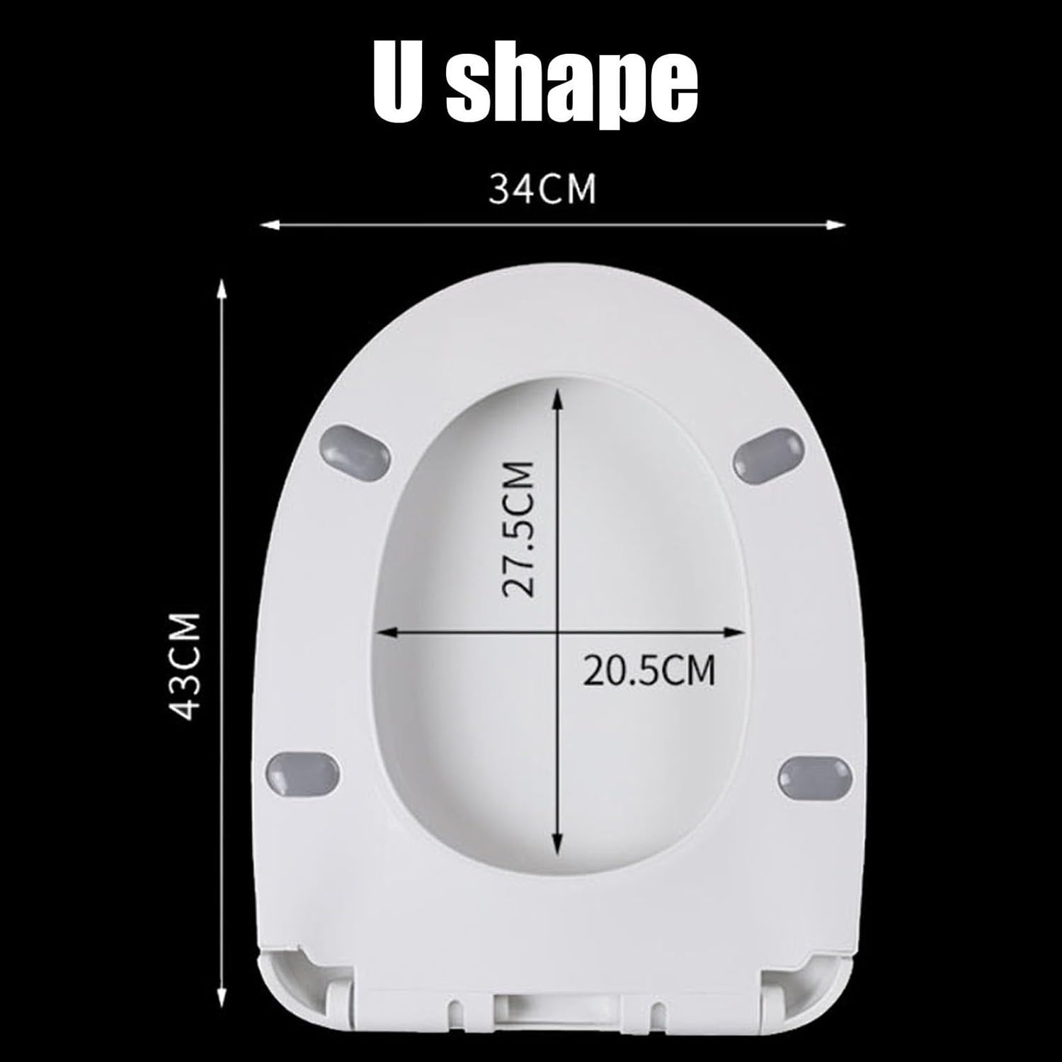 Sedile WC riscaldato intelligente, sedile elettrico per bidet con temperatura regolabile, design a forma di D, chiusura ammortizzata, copriwater intelligente, sedile WC elettronico per il massimo