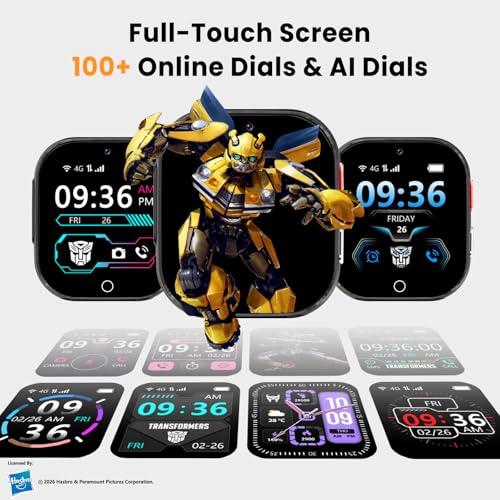 Transformers Smartwatch Kinder mit Videoanruf, IP68 Wasserdicht Schulmodus – Ansicht 6