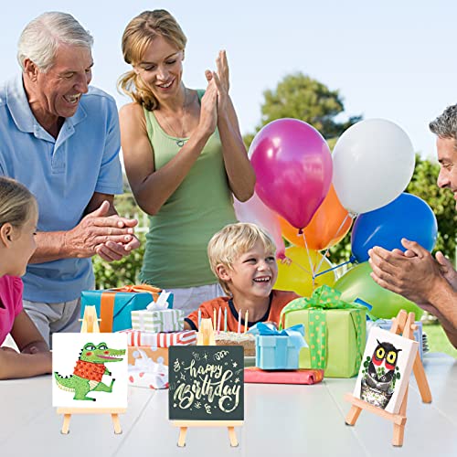 Esrich Mini Stretched Canvas 16Pack 3*3Inch,2/5Inch Profile Art Primed Canvases For Painting,100% Cotton Small Professional Stretched Canvas For Kids And Art Supplies,For Acrylics,Oils&Other Painting #TOP6