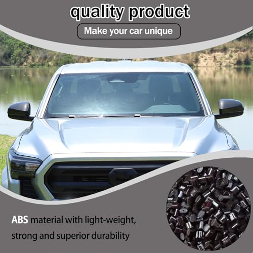 Car Door Side Mirror Cover Trim Compatible with Tacoma 2024 2025 Side Rearview Mirror Cap Cover Exterior decoration accessories, Not applicable to the version with turn signal (carbon fiber grain) by Lcojicep - Used condition - Image 4