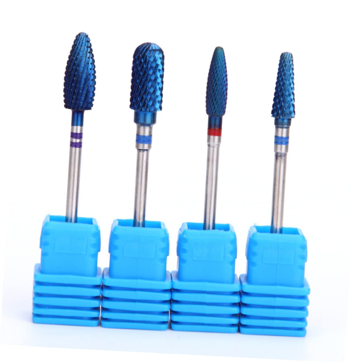 Healeved 2pezzi Punta Per Trapano Unghie Acciaio Tungsteno Strumento Di Lucidatura Per Nail Art Testa Di Macinazione Resistente e Compatta Per Unghie e Morta Per Manicure e Pedicure