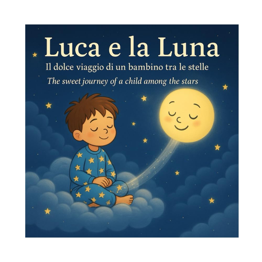 Luca e la Luna: Il dolce viaggio di un bambino tra le stelle