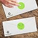 ChromaLabel 2 Inch Round Colored Stickers, High Visibility Permanent Sticky Dots Color Coding Labels, Easy to Write On Colored Dot Stickers - 500 Sticker Dots per Roll, Matte Finish Fluorescent Green