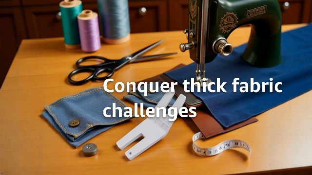 Herramienta para coser con prensatelas para denim y dobladillos miniatura 7