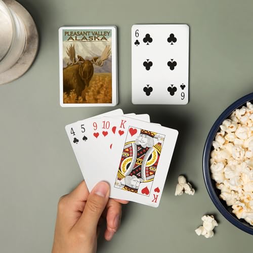 Baraja de 52 cartas tamaño póker con diseño Moose miniatura 2