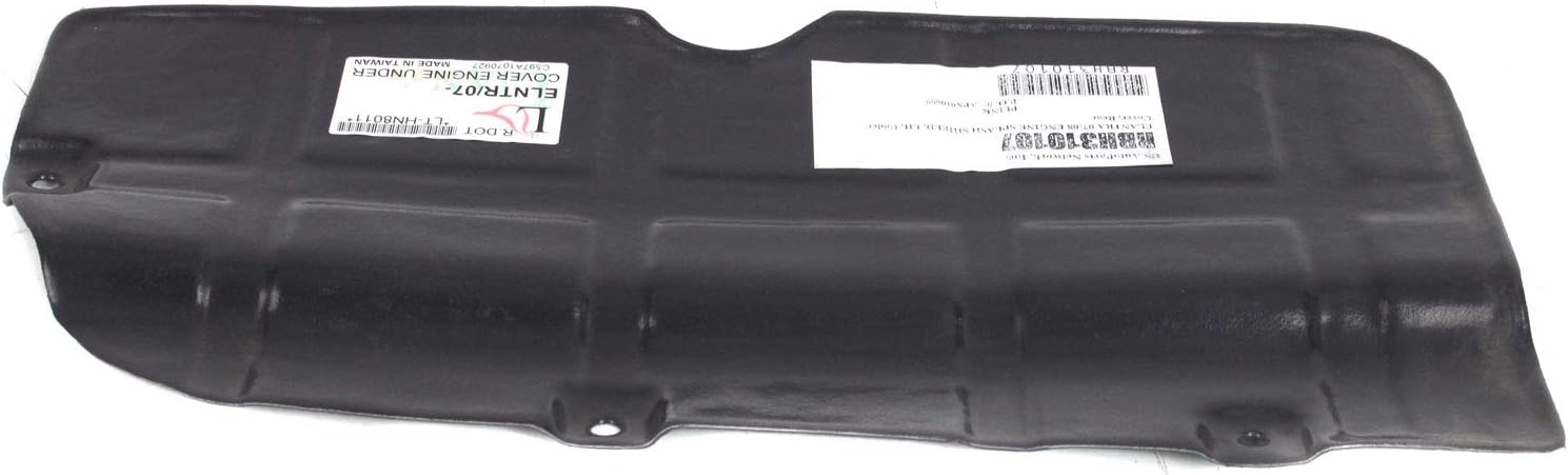 Compatible with Rear Engine Splash Shield Under Cover 07-12 Elantra/10-13 Forte Driver Side