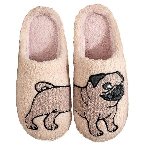 Image of Slippers for Women Men Fuzzy Memory Foam Slipper Fluffy Winter Soft Warm Slip On House Shoes