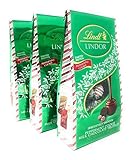 Lindt Lindor Peppermint Cookie Milk Chocolate Truffles - Pack of 3 Bags - 6 oz per Bag - Limited...