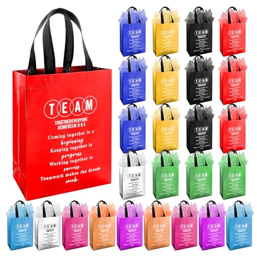 Addblu 50-Piece Employee Appreciation Gift Bags Bulk - Include 25