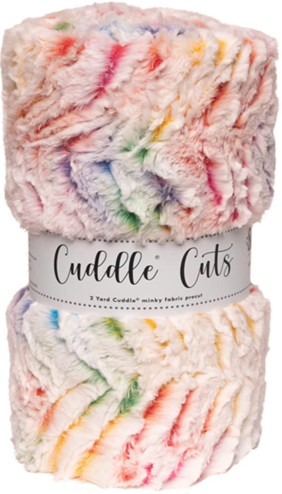 Shannon FABRICSMinky Luxe Prism Vibrant Cuddle Cuts 1 2-Yard Cut