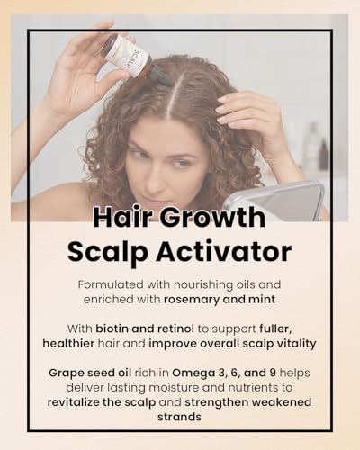 Sahha Hair Growth Oil with Rosemary, Mint & Retinol, 4 fl oz — view 2
