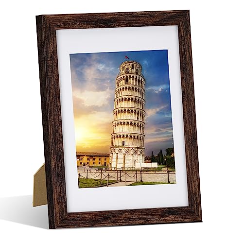 Nacial Set of 2 A4 Photo Frames, Home Décor A4 Picture Frames For Pictures/Photos/Posters, A4 Frame With Mount For A5 Photo - Image 2