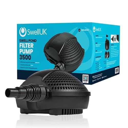 Swell Pond Pump 3,500 LPH | Pump for Filter | Garden Fish Koi | | 3 Year Guarantee