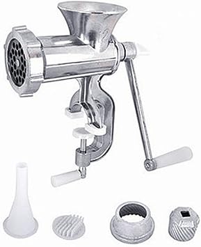 Manual Meat Grinder Food Mixer Grinder Household Meat Machine Sausage Maker Metal Meat Mincer Including Sausage Stuffer Tube Food Grinder Work As Food Processor