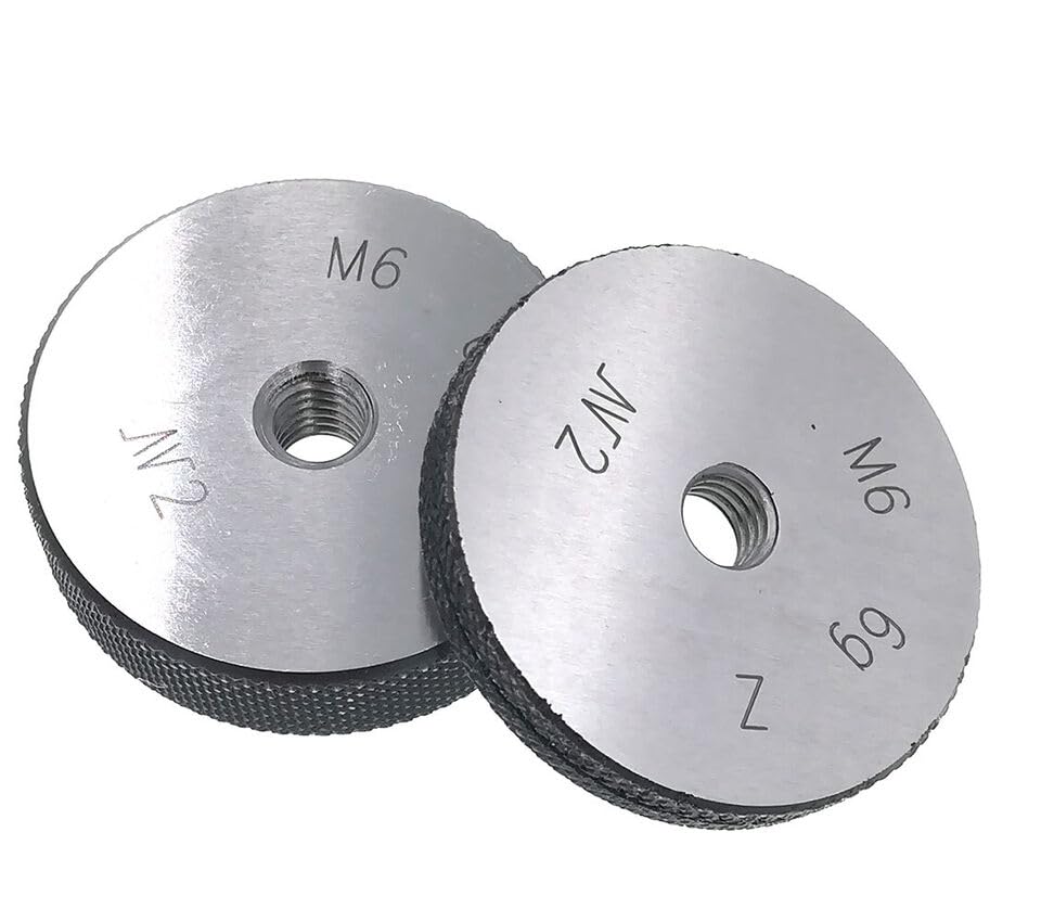 ISO Metric Thread Ring Gage M6 X 1.0 6g Threaded Ring Gauges GO and NOGO M6X1