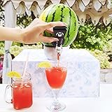 ★ FÜR VERSCHIEDENE FRÜCHTE GEEIGNET – Der Zapfhahn funktioniert am besten mit Melonen aller Art. Ist aber auch für Kürbisse geeignet und mit etwas zusätzlichem Aufwand kann man ihn auch bei Ananas oder Kokosnüssen verwenden
