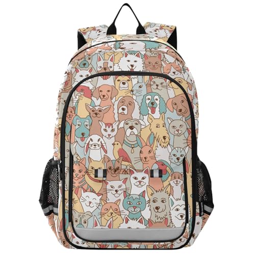Sac à dos enfants chiens mignons pour ordinateur portable léger