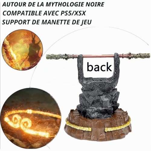 Black Myth : Wukong Support De Présentation Pour Manette De Jeu Conception Pour Xbox ONE PS5 PS4 PC Steelseries Steam Et Plus, Poignée De Bureau Pour Manette De Jeu Avec Bâton Ruyi Bronzecloud Amovibl – vue 4