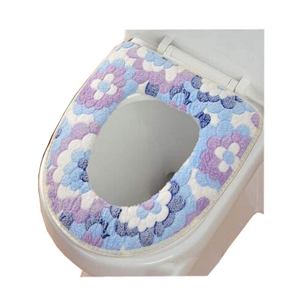 ZIVIK Toilet Seat Cover Pads, Washable Toilet Seat Cushion Mat Winter Washable Toilet Seat Lid Cover Pads, Cleaning Comfortable 1